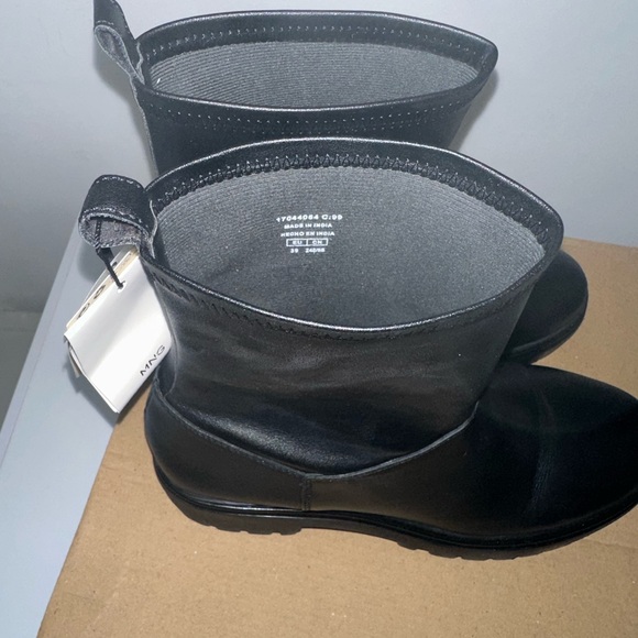 MNG MANGO sustainable leather boots.  NEW with box & tags. - Picture 4 of 5